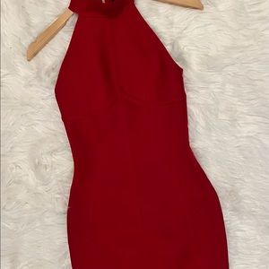 Red Body Cone Dress